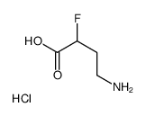 4-amino-2-fluorobutanoic acid hydrochloride Structure