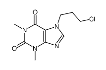 7-(3-chloropropyl)-3,7-dihydro-1,3-dimethyl-1H-purine-2,6-dione Structure