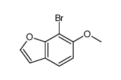 7-BROMO-6-METHOXYBENZOFURAN Structure