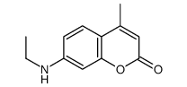 7-(乙基氨基)-4-甲基香豆素结构式