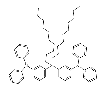 9,9-didecyl-2-N,2-N,7-N,7-N-tetraphenylfluorene-2,7-diamine结构式