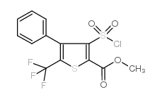 3-(氯磺酰基)-4-苯基-5-(三氟甲基)噻吩-2-羧酸甲酯图片