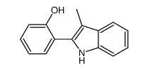 2-(3-methyl-1H-indol-2-yl)phenol结构式