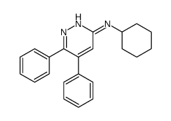 N-cyclohexyl-5,6-diphenylpyridazin-3-amine结构式