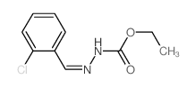 ethyl N-[(2-chlorophenyl)methylideneamino]carbamate结构式