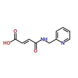 (2E)-4-Oxo-4-[(2-pyridinylmethyl)amino]-2-butenoic acid Structure