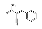 2-(aminothioxomethyl)-3-phenylprop-2-enenitrile结构式