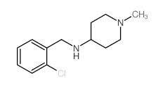 (2-Chloro-benzyl)-(1-methyl-piperidin-4-yl)-amine结构式