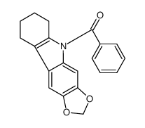 phenyl(5,6,7,8-tetrahydro-[1,3]dioxolo[4,5-b]carbazol-9-yl)methanone Structure