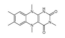 N(5)-methyl-1,5-dihydrolumiflavin Structure