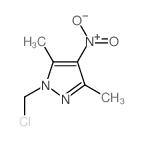 1-CHLOROMETHYL-3,5-DIMETHYL-4-NITRO-1H-PYRAZOLE结构式