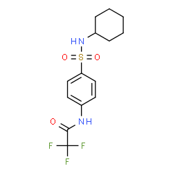 N-[4-(Cyclohexylsulfamoyl)phenyl]-2,2,2-trifluoroacetamide Structure