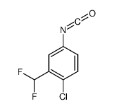 1-chloro-2-(difluoromethyl)-4-isocyanatobenzene结构式