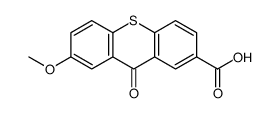 7-methoxy-9-oxothioxanthene-2-carboxylic acid结构式