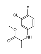 Methyl N-(3-chloro-4-fluorophenyl)alaninate Structure