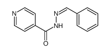 N'-Benzylidene-4-pyridinecarboxylic acid hydrazide structure