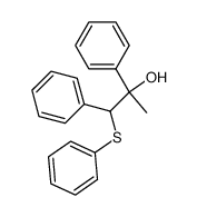 1,2-diphenyl-1-(phenylthio)propan-2-ol结构式