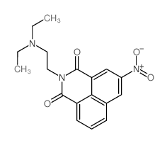 NAPHTHALIMIDE, 2-(2-(DIETHYLAMINO)ETHYL)-5-NITRO-结构式