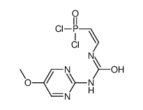 1-[(E)-2-dichlorophosphorylethenyl]-3-(5-methoxypyrimidin-2-yl)urea结构式