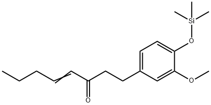 1-[3-Methoxy-4-[(trimethylsilyl)oxy]phenyl]-4-octen-3-one Structure