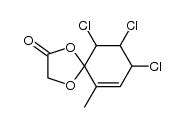 8,9,10-trichloro-6-methyl-1,4-dioxa-spiro[4.5]dec-6-en-2-one Structure