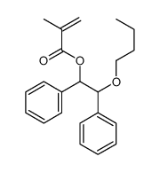 (2-butoxy-1,2-diphenylethyl) 2-methylprop-2-enoate Structure