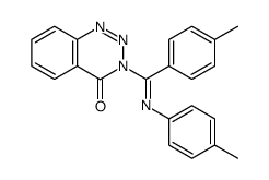 3-(4-methyl-N-p-tolyl-benzimidoyl)-3H-benzo[d][1,2,3]triazin-4-one Structure