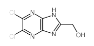 (3,4-dichloro-2,5,7,9-tetrazabicyclo[4.3.0]nona-2,4,7,10-tetraen-8-yl)methanol结构式