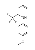 4-methoxy-N-(1,1,1-trifluoropent-4-en-2-yl)aniline结构式