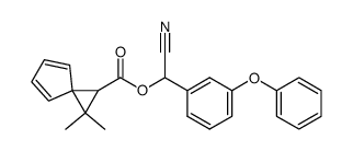 2,2-dimethylspiro[2,4]hepta-4,6-diene-1-carboxylic acid, α-cyano-m-phenoxybenzyl ester Structure