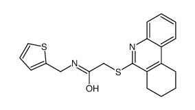 Acetamide, 2-[(7,8,9,10-tetrahydro-6-phenanthridinyl)thio]-N-(2-thienylmethyl)- (9CI)结构式