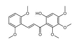 (2,6-Dimethoxy-styryl)-(2-hydroxy-4,5,6-trimethoxy-phenyl)-keton结构式