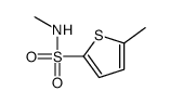 N,5-dimethylthiophene-2-sulfonamide结构式