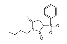 3-(benzenesulfonyl)-1-butylpyrrolidine-2,5-dione Structure