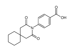 4-(2,4-dioxo-3-azaspiro[5.5]undecan-3-yl)benzoic acid Structure