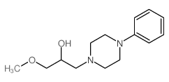 1-Piperazineethanol, a-(methoxymethyl)-4-phenyl-结构式