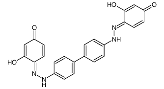 1,3-Benzenediol, 4,4-1,1-biphenyl-4,4-diylbis(azo)bis- Structure