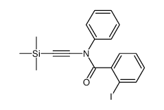 2-iodo-N-phenyl-N-(2-trimethylsilylethynyl)benzamide Structure