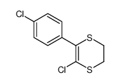 5-chloro-6-(4-chlorophenyl)-2,3-dihydro-1,4-dithiine Structure