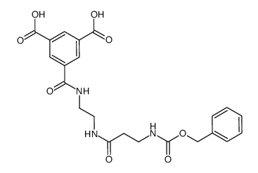 5-[2-(3-benzyloxycarbonylamino-propionylamino)-ethylcarbamoyl]-isophthalic acid Structure