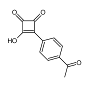 3-(4-acetylphenyl)-4-hydroxycyclobut-3-ene-1,2-dione结构式