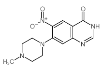 7-(4-methylpiperazin-1-yl)-6-nitro-1H-quinazolin-4-one structure