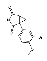 1-(3-Brom-4-methoxyphenyl)-1,2-cyclopropandicarboximid结构式