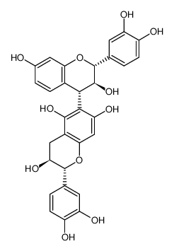 (2R,3S)-2,3-trans-6-[(2R,3S,4S)-2,3-trans-3,4-trans-3,3',4',7-tetrahydroxyflavan-4-yl]-3,3',4',5,7-pentahydroxyflavan Structure