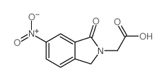 (6-Nitro-1-oxo-1,3-dihydro-2H-isoindol-2-yl)acetic acid Structure