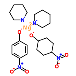 Magnesium,bis(4-nitrophenolato-O1)bis(pyridine)-, (T-4)- (9CI) structure