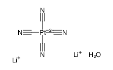 LITHIUM TETRACYANOPLATINATE(II) HYDRATE&结构式