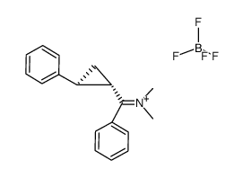 1-phenyl-1-(2-phenylcyclopropyl)-N,N-dimethylmethaniminium fluoroborate Structure