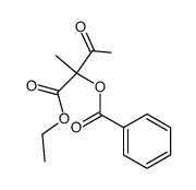 BUTANOIC ACID, 2-(BENZOYLOXY)-2-METHYL-3-OXO-, ETHYL ESTER结构式