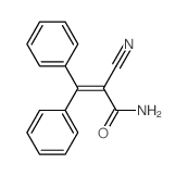 2-cyano-3,3-diphenyl-prop-2-enamide结构式